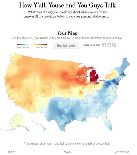 I lived in the Dallas area from the ages of 12 to 30 and spent alot of time during my childhood with family members in the Amarillo, TX area. . New york times dialect quiz